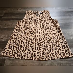 Cabi Style 3070 Leopard Print Cheetah Blouse Large